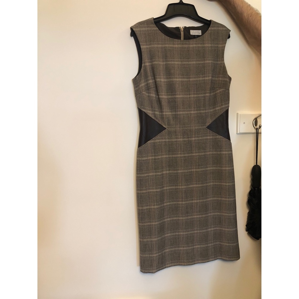 Tahari plaid dress
